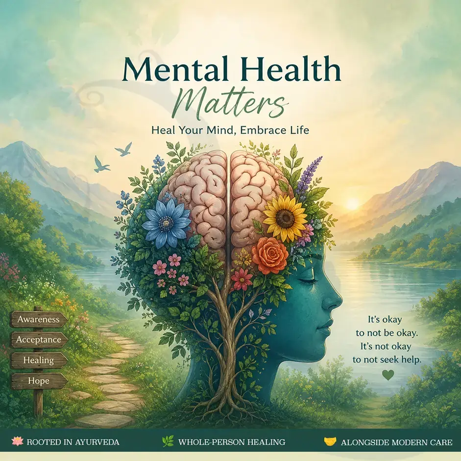Ayurvedic understanding of serious mental illness — Unmada, doshas, ojas and integrative care alongside psychiatry in Kerala.